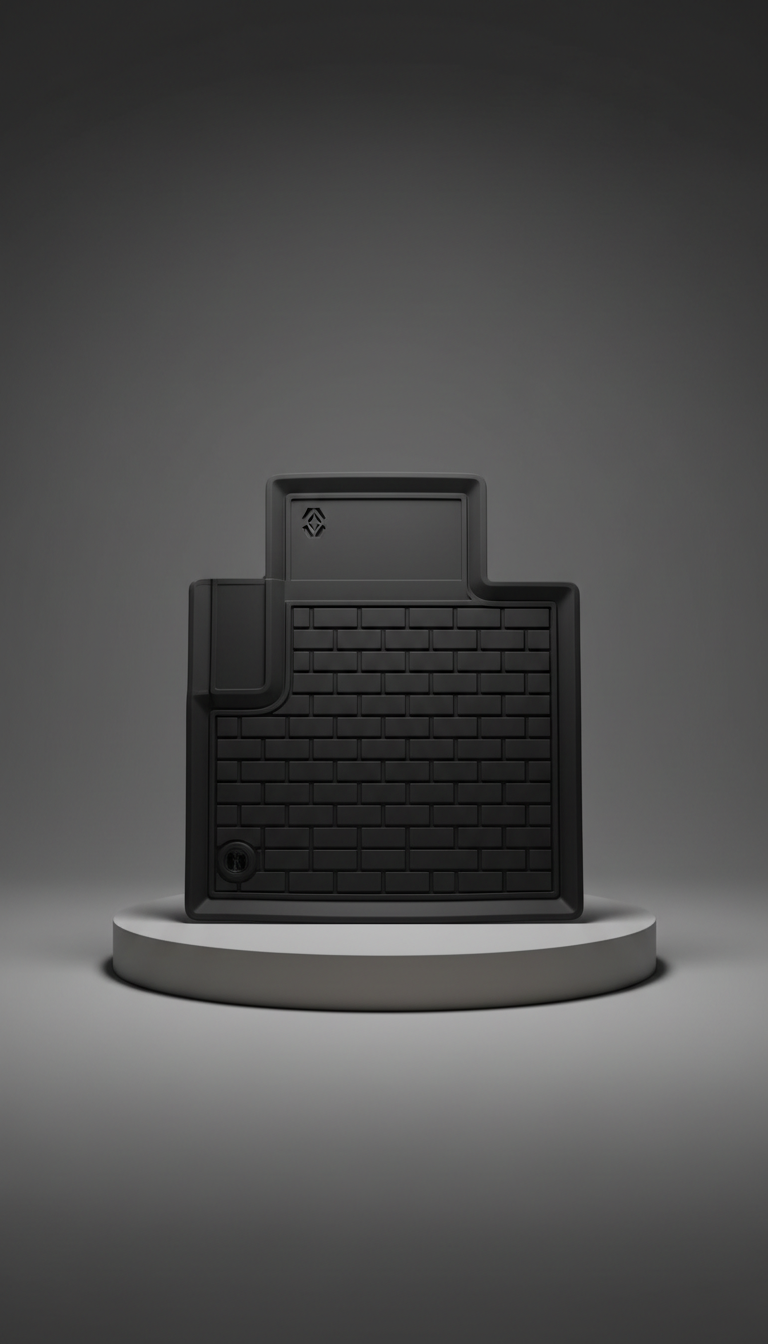 Graphite Black High-Density Rubber Mat