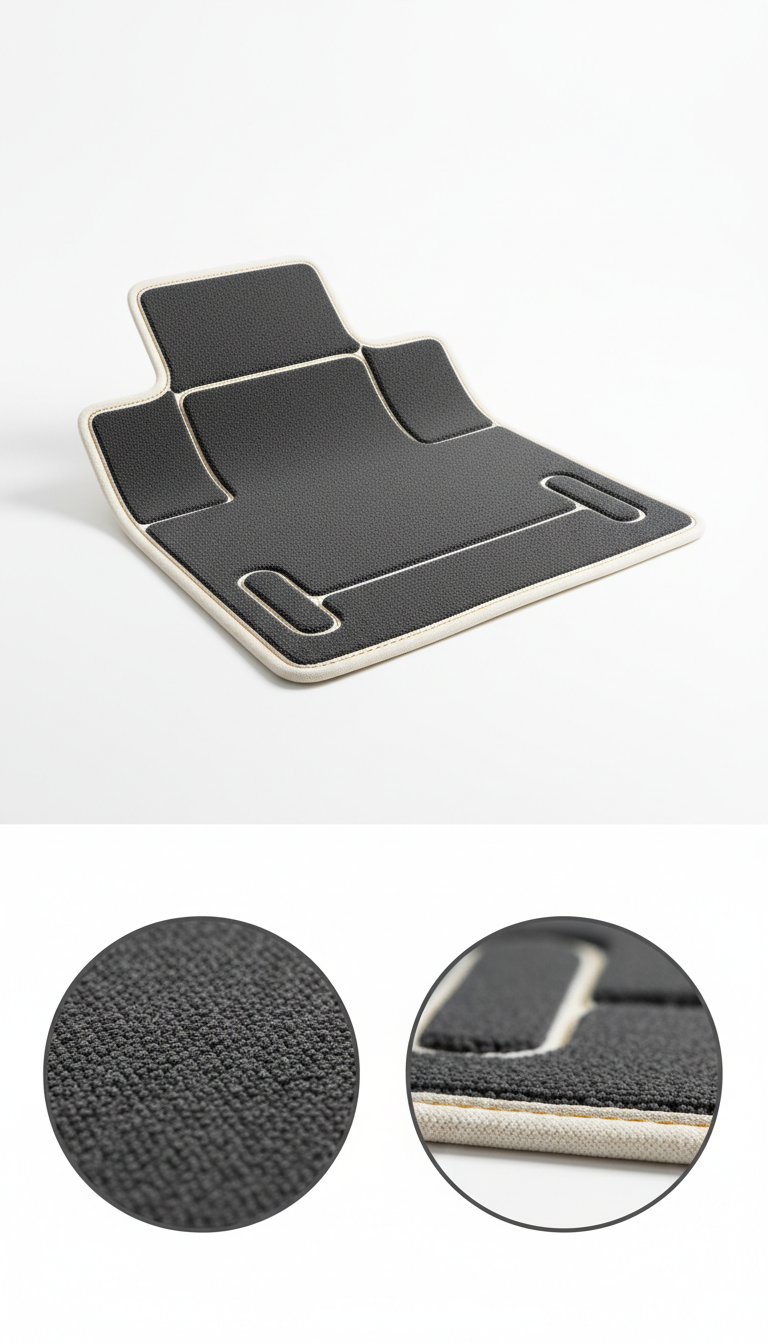 Two-Tone Edge Stitched Deluxe Mat