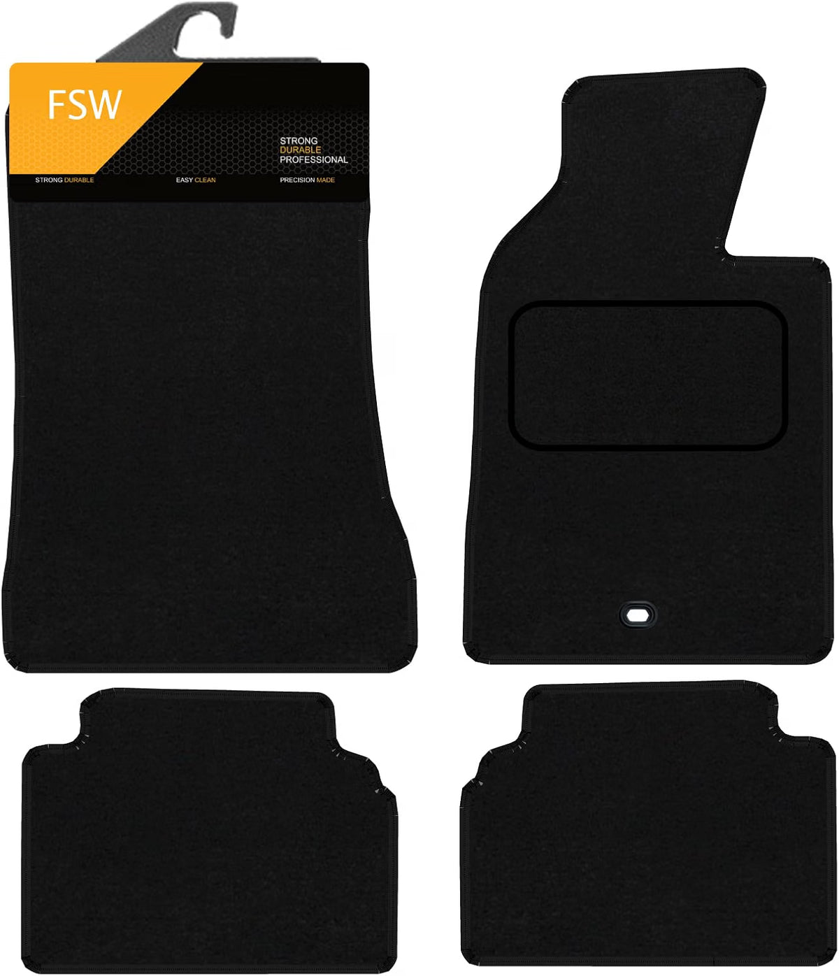 BMW 5 Series E34 1988-1997 Fully Tailored Car Floor Mats with Clip