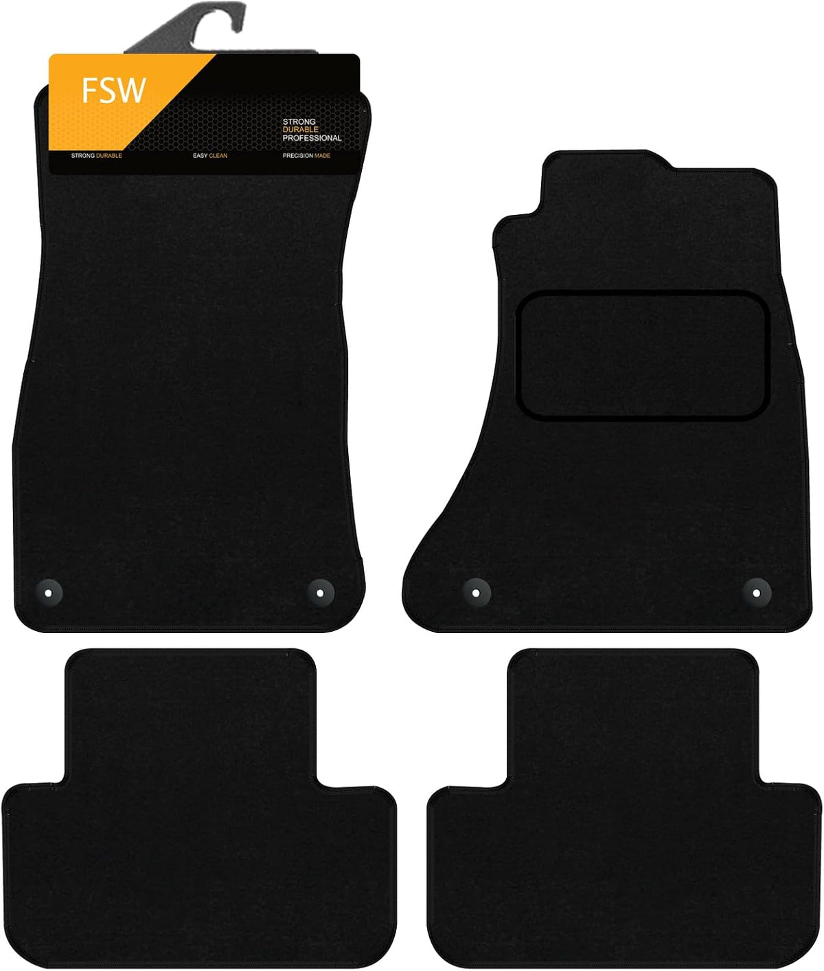 Audi A4 S4 2008-2015 4 clip Fully Tailored Car Floor Mats