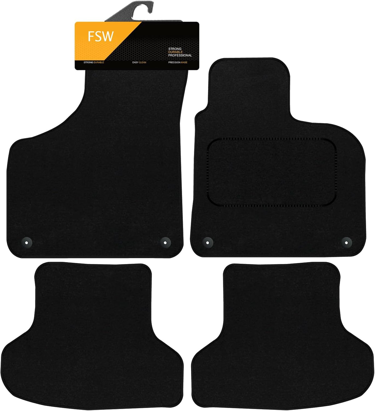 Audi A3 & S3 Hatch & Cabriolet Auto 2003-2012 4 Clips Fully Tailored Car Floor Mats