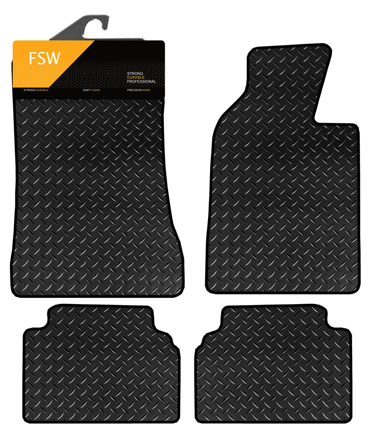 BMW 5 Series E34 1988-1997 Fully Tailored Car Floor Mats No Clip