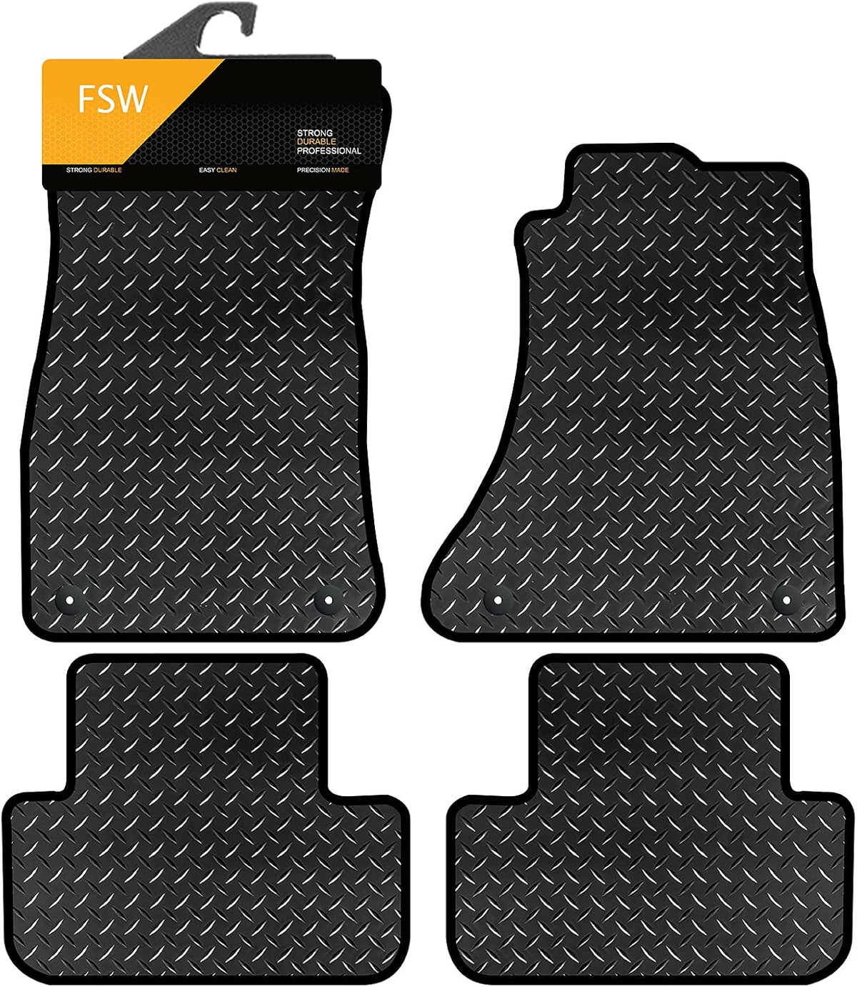 Audi A4 S4 2008-2015 4 clip Fully Tailored Car Floor Mats