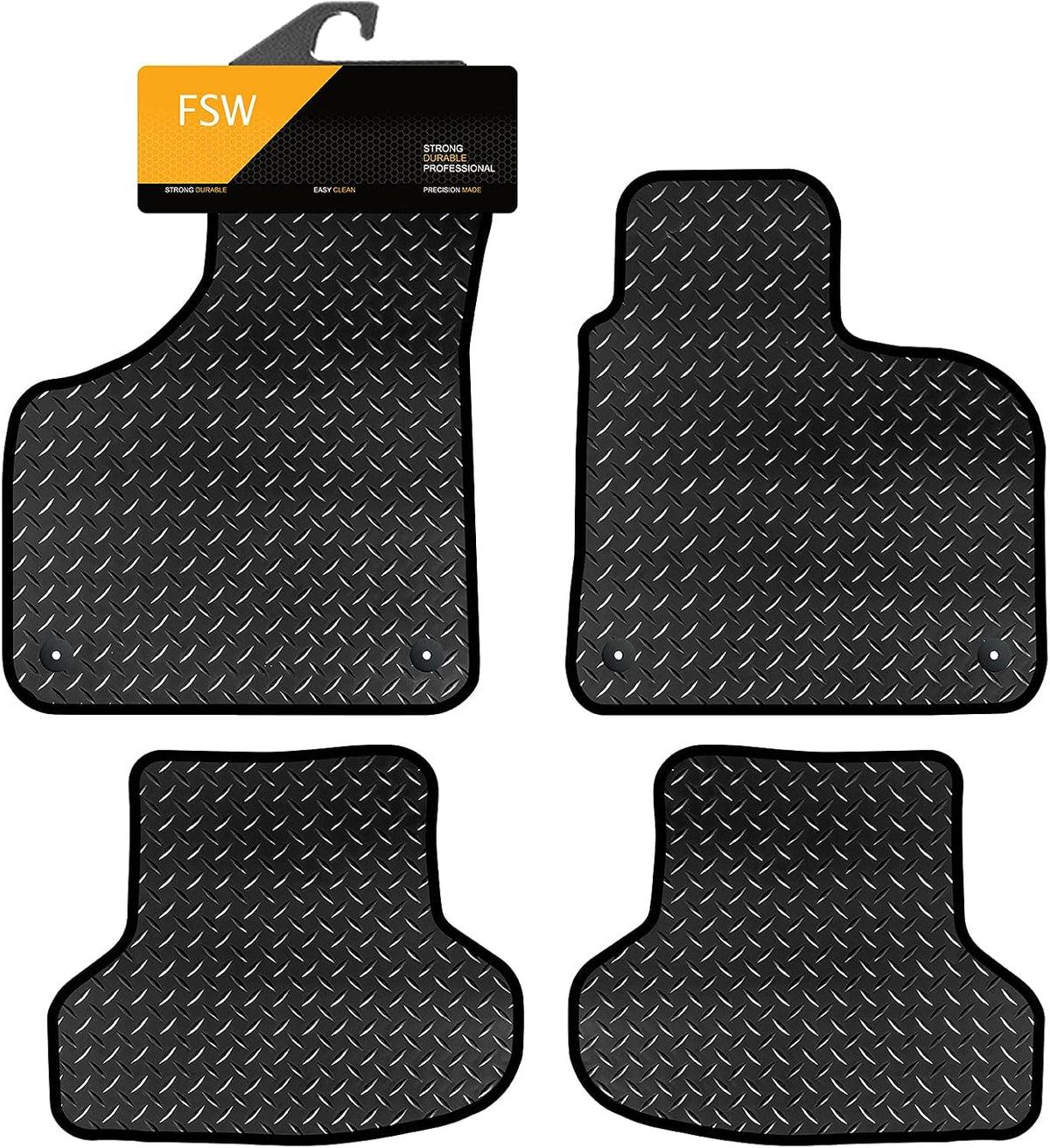 Audi A3 & S3 Hatch & Cabriolet Auto 2003-2012 4 Clips Fully Tailored Car Floor Mats