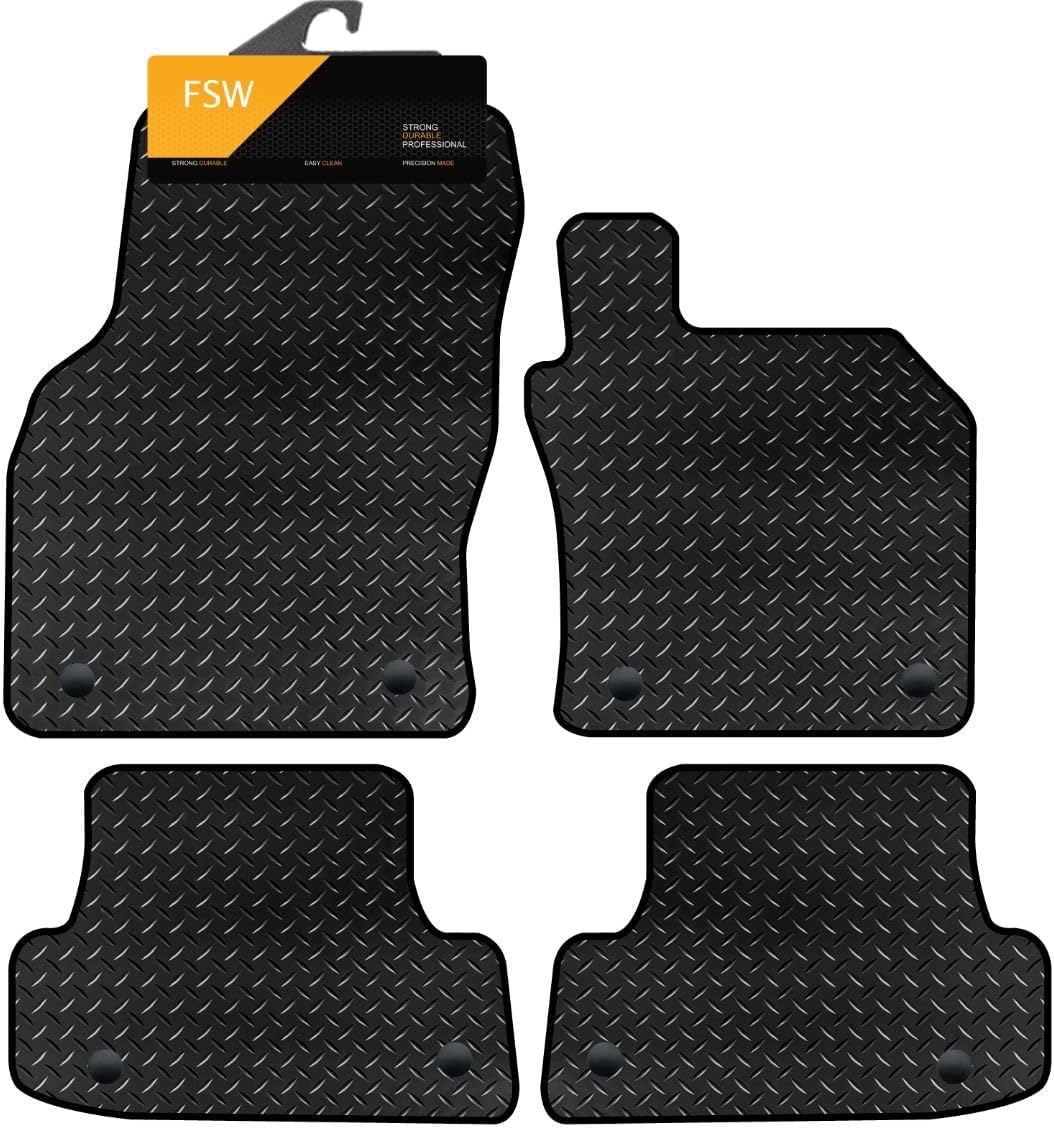 Audi A3 S3 Hatchback 3dr 2012-2020 8 Clip Fully Tailored Car Floor Mats