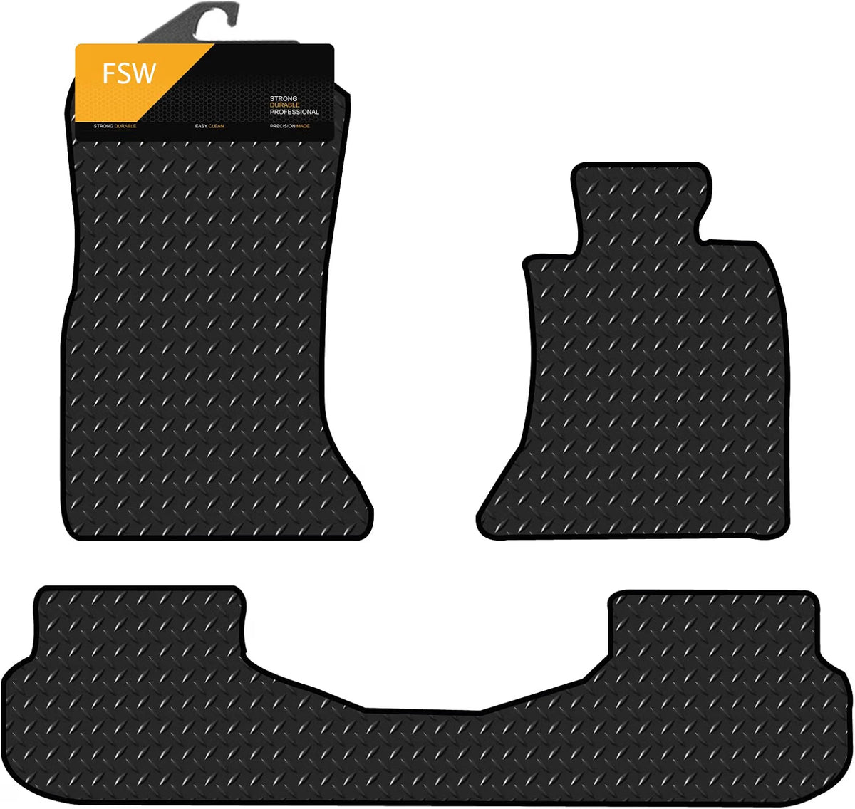 BMW 5 Series F10 F11 2010-2017 With One Piece Rear Mat Mat Fully Tailored Car Floor Mats