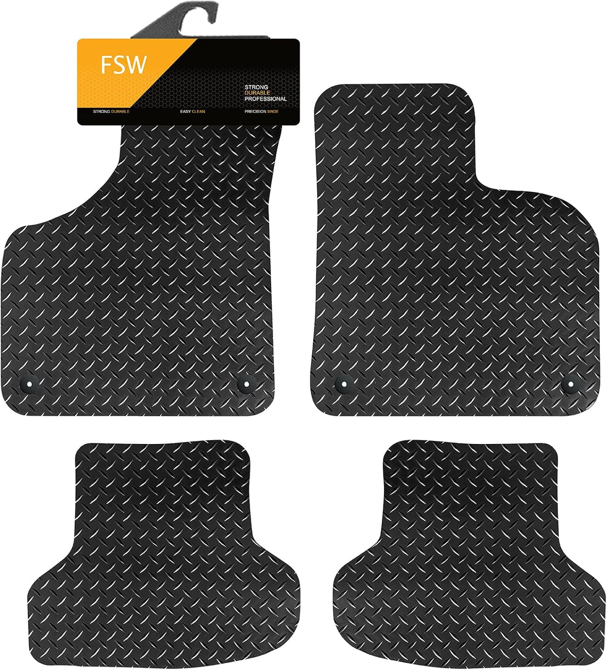 Audi A3 & S3 Hatch & Cabriolet 2003-2012 4 Clips Fully Tailored Car Floor Mats