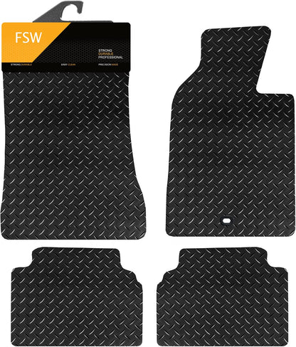 BMW 5 Series E34 1988-1997 Fully Tailored Car Floor Mats with Clip