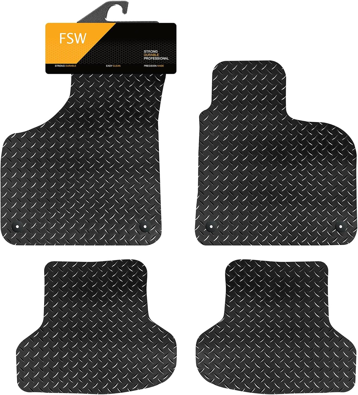 Audi A3 & S3 Hatch & Cabriolet Auto 2003-2012 4 Clips Fully Tailored Car Floor Mats
