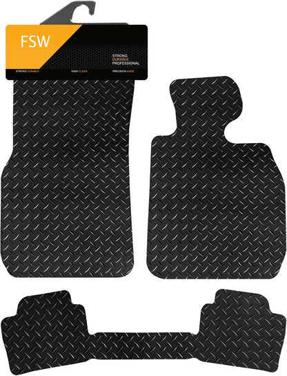 BMW 3 Series F30 F31 2012-2019 With 1 Piece Rear Mat Fully Tailored Car Floor Mats