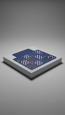 Performance Blue Laser-Cut Motif Mat